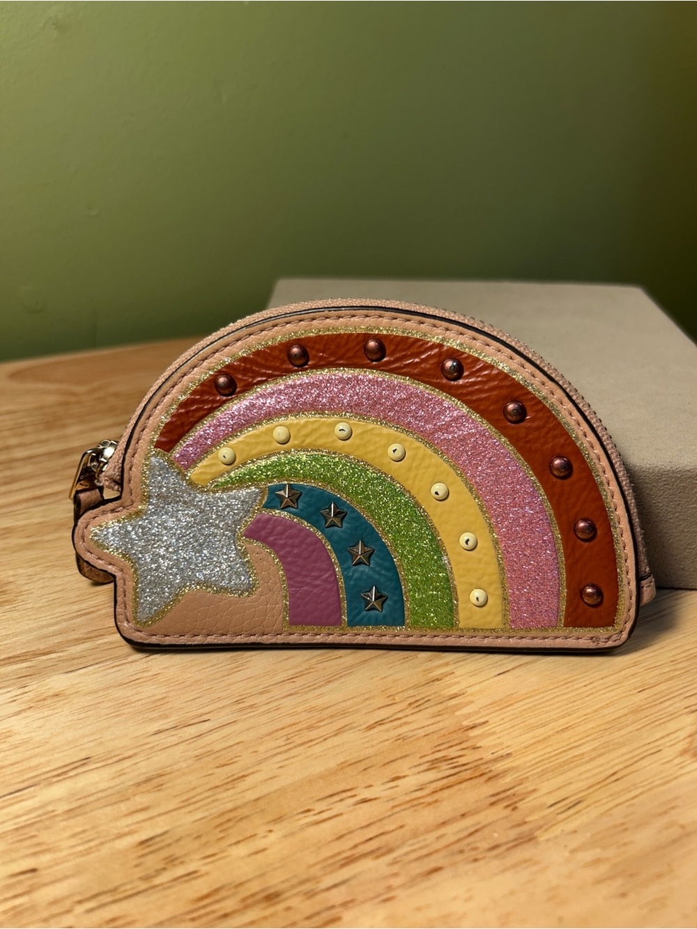 Coach Shooting Star Rainbow Coin Purse